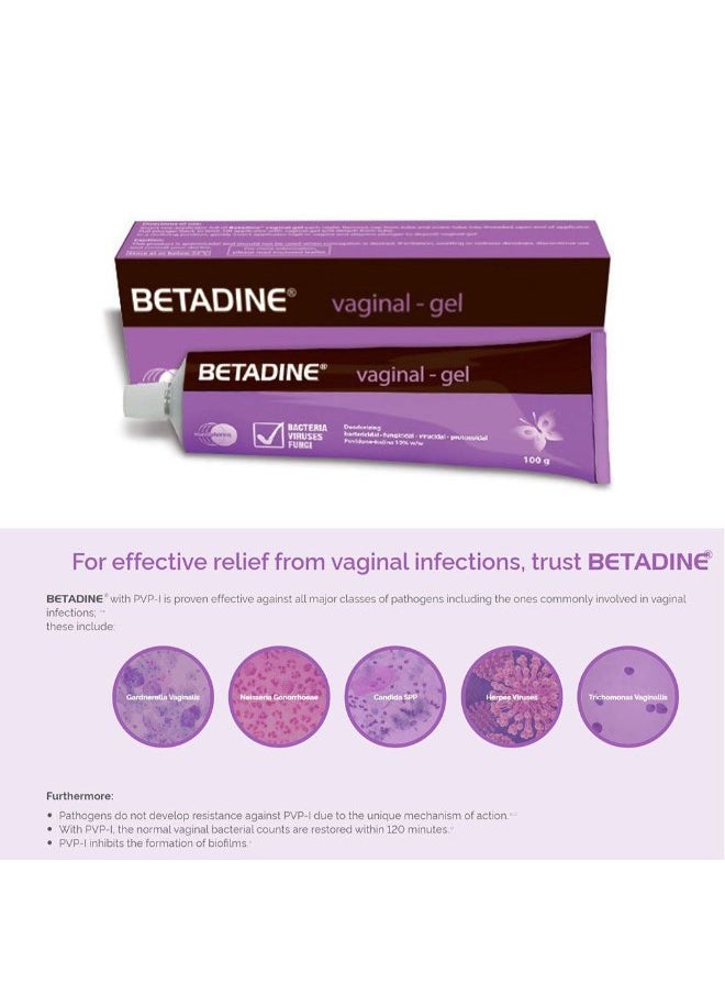 BETADINE Betadine Gel for Treatment of Infections of Women Intimate Areas 100g  - Image 2