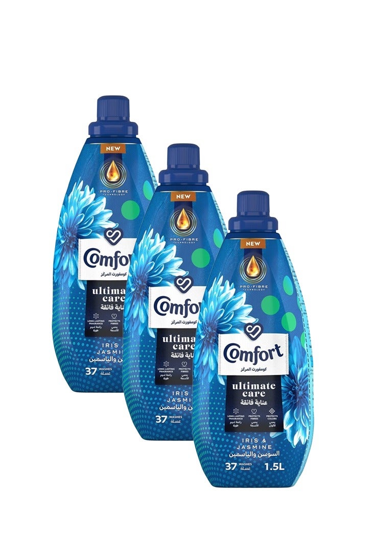 Comfort Concentrated Fabric Softener Iris and Jasmine for long lasting fragrance 3x1.5L  - Image 3