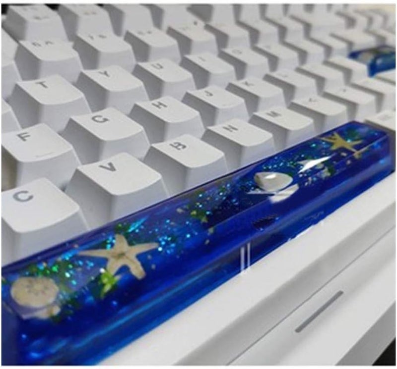 Keycaps Backlight Resin Spacebar Keycap for Switch Mechanical Keyboard Handmade Starry Sky Mount Keycap for Keyboards (Axis Body : 6.0X Color : Spacebar8) (Spacebar9 6.5x) - Image 3