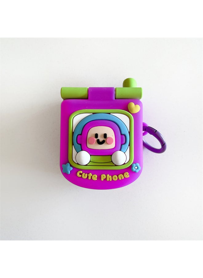 Generic Cartoon Flip Buster Lightyear AirpodsPro2 Generation 1/2/3/4 Generation For Apple Wireless Bluetooth Headset Cover-Color:Flip Buzz Lightyear Headphone Cover + Hanging Ring-Applicable Models:Airpods Pro2 Generation  - Image 1
