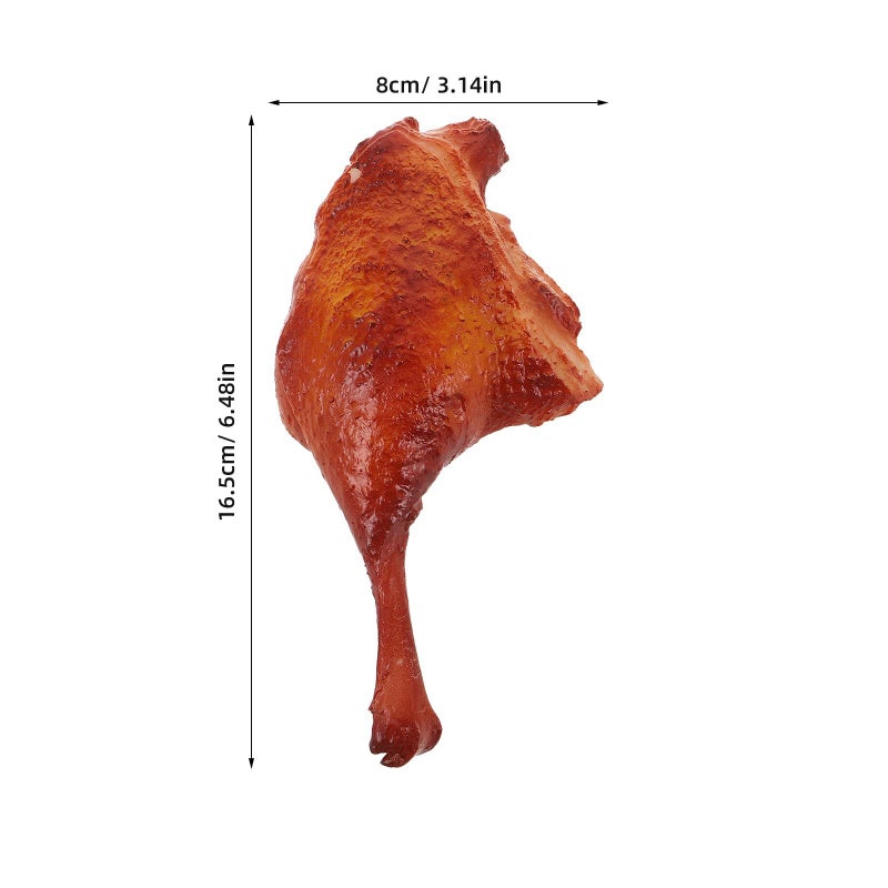 LOGOFUN Realistic Roasted Duck Leg Food Model Prop For Kitchen Display Photography Party And Restaurant Decoration - Image 5