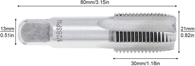 OriGlam 1/2" BSP Thread Forming Taps, G1/2 BSP Pipe Taps Threading Taps Tool, Broken Water Pipe for clean/re-thread damaged/Jam - Image 4
