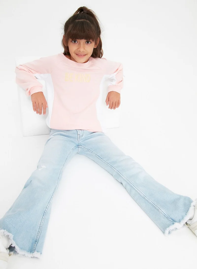 trendyol Kids Be Kind Sweatshirt