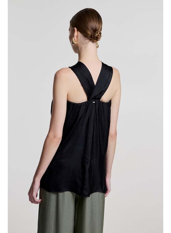 BSB Crossed sleeveless blouse - Image 2