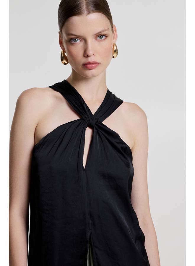 BSB Crossed sleeveless blouse - Image 5