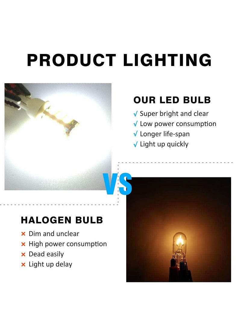 Loquat 20 pcs LED Bulbs White, T10 921 194 168 175 Super Bright 3014 42-SMD LED Replacement 12 Volt Side Indicator Light, Backup Reverse Lights - Image 2