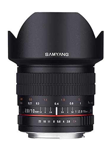 Samyang عدسة ساميانغ 10 مم F2.8 ED AS NCS CS واسعة الزاوية لنوع Canon EF-S لكاميرات Canon الرقمية SLR (SY10M-C) - Image 4