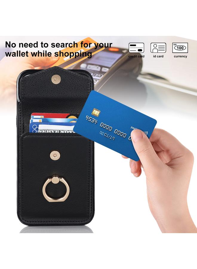 S-TOP Case For iPhone 15 Pro Ring Holder RFID Card Slot Phone Case - Image 5