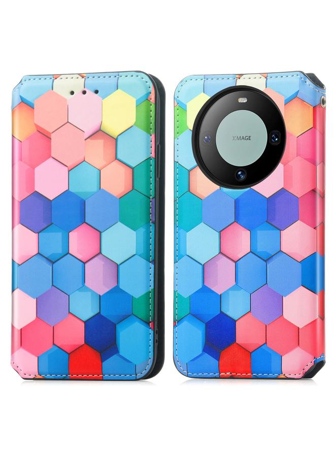 Zaboon Case For Huawei Mate 60 Pro CaseNeo Colorful Magnetic Leather Phone Case - Image 2