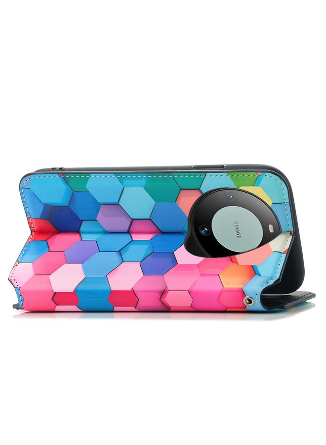 Zaboon Case For Huawei Mate 60 Pro CaseNeo Colorful Magnetic Leather Phone Case - Image 3