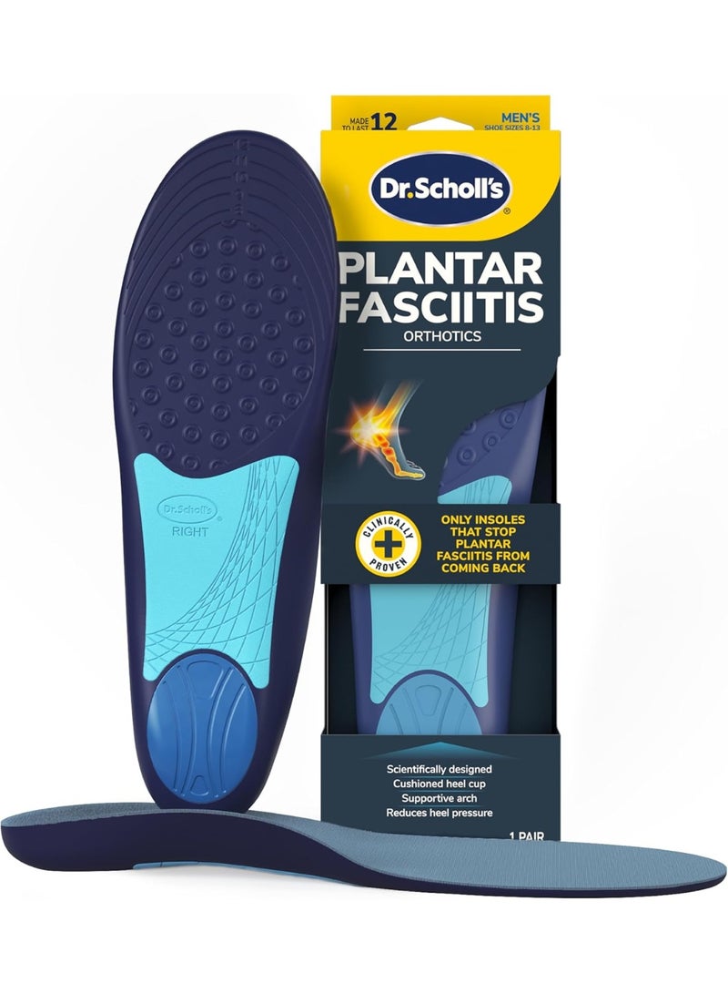 Dr. Scholl's Dr. Schollâ€™s Plantar Fasciitis Pain Relief Orthotics for Men's - Image 1