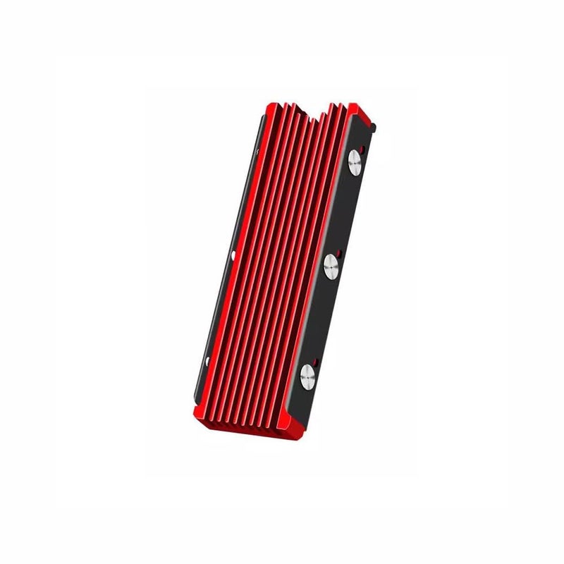 غلاف التبريد الأحمر والأسود المصنوع من الألومنيوم لـ 2SD 2280 SSD، لتبريد القرص الصلب فائق النحافة - Image 2