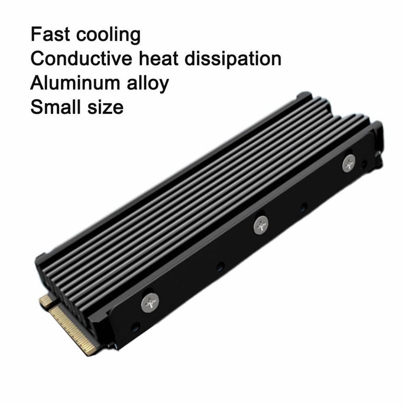 غلاف التبريد الأحمر والأسود المصنوع من الألومنيوم لـ 2SD 2280 SSD، لتبريد القرص الصلب فائق النحافة - Image 4