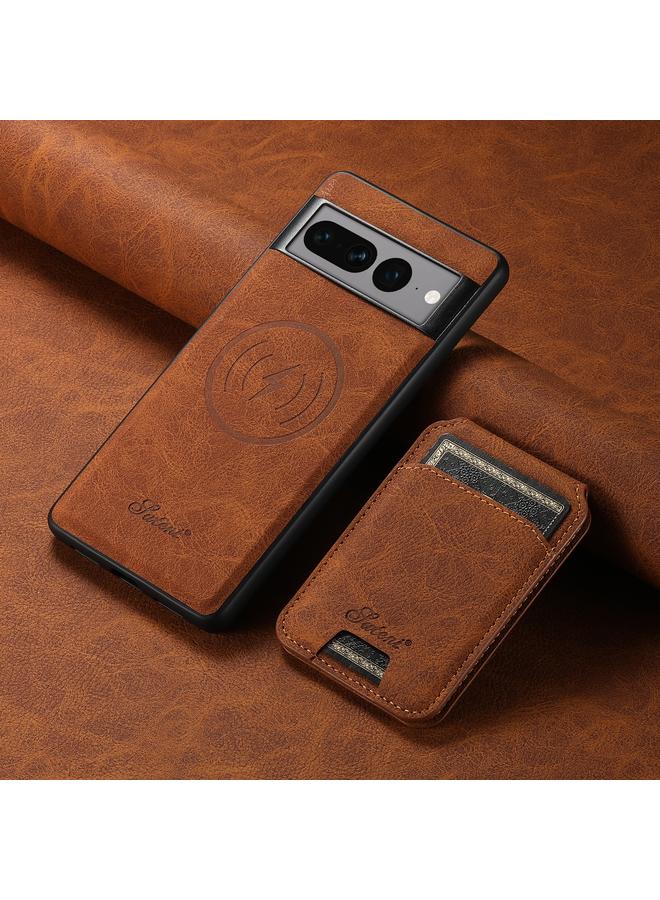 Suteni Case For Google Pixel 8 Pro H16 Litchi Texture Leather Detachable Wallet Back Phone Case - Image 2