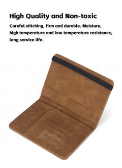 Teuuea Teuuea 2 Pieces Passport Holder Cover, Card Case, PU Leather Travel Wallet Organizer with RFID Blocking, Travel Must Haves Document Holder for Men Women Travel Accessories (Brown and Black)  - Image 2