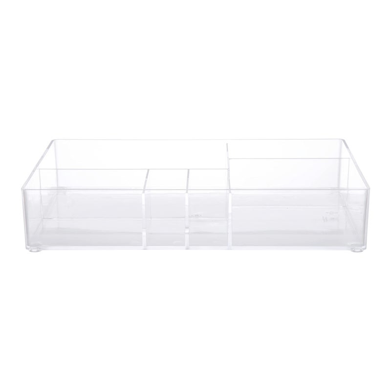 Kenney Storage Made Simple Drawer Organizer Tray 6 Compartments Clear - Image 2