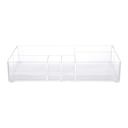 Kenney Storage Made Simple Drawer Organizer Tray 6 Compartments Clear - Image 1