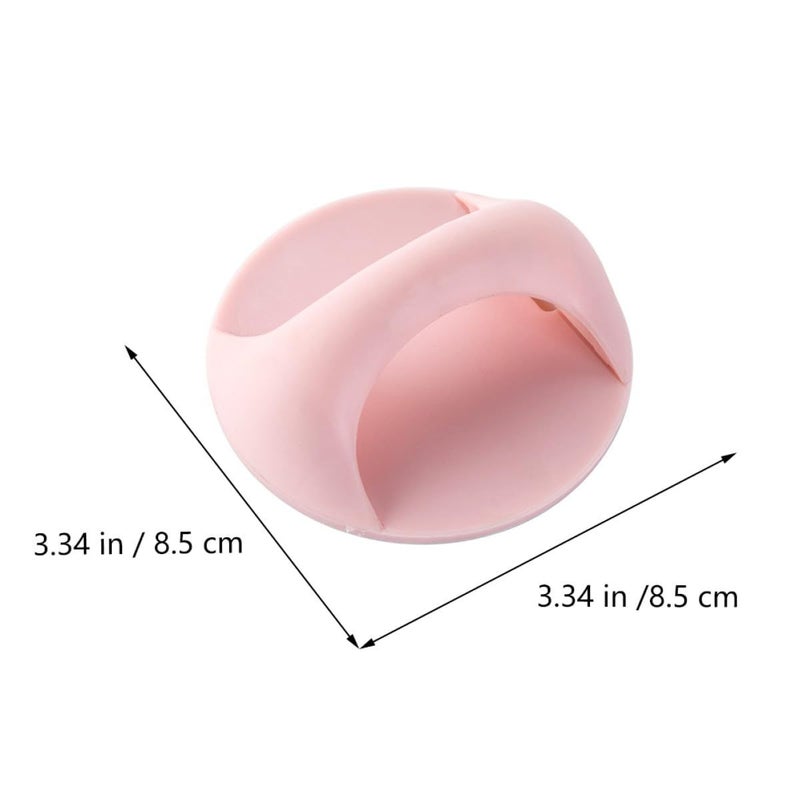8Pcs Adhesive Sticky Door Handles Multipurpose Pull Knobs for Cupboards Wardrobes Drawers in White Pink Blue Green Colors - Image 3
