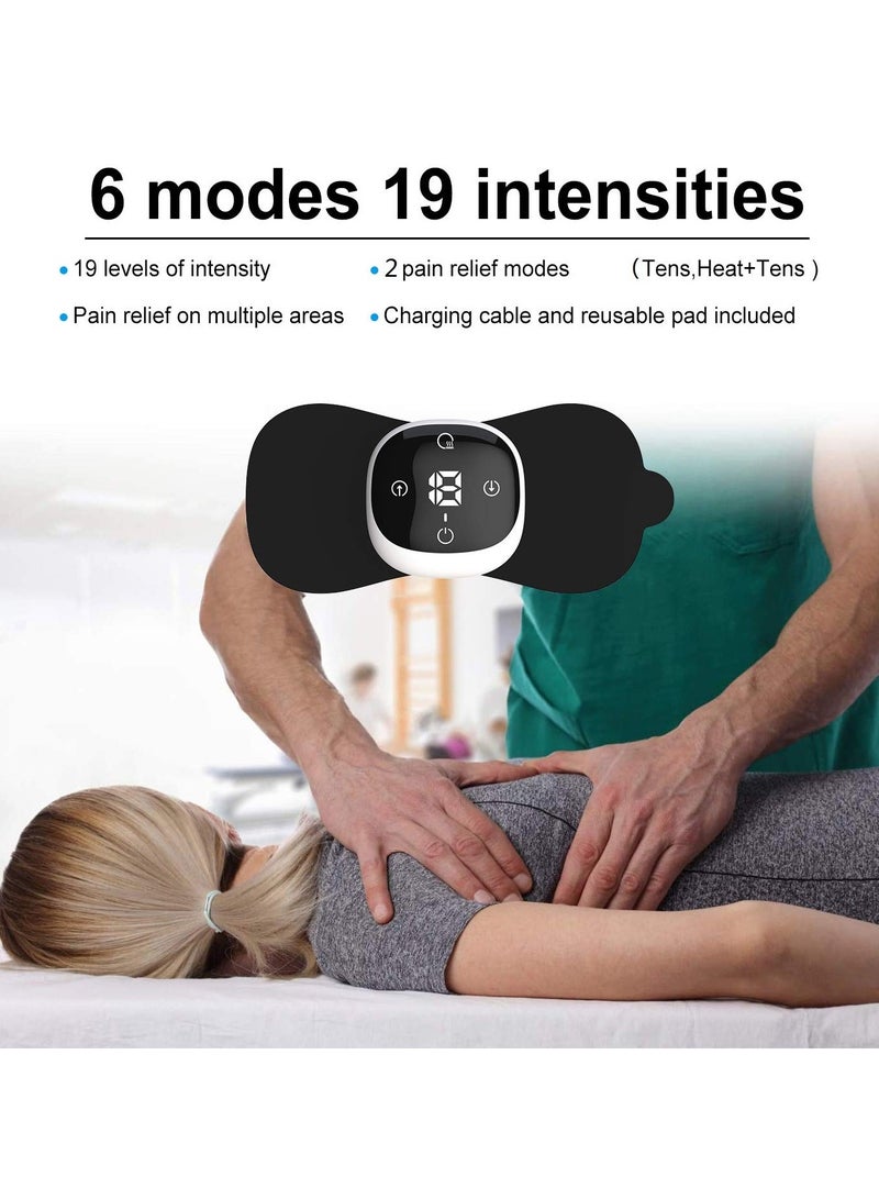 SYOSI Wireless TENS Machine for Pain Relief Unit Heated Rechargeable Muscle Stimulator Portable EMS Massage Pain Management Device for Posterior Knee With Remote Control Sciatic Relief and Joint Comfort - Image 4