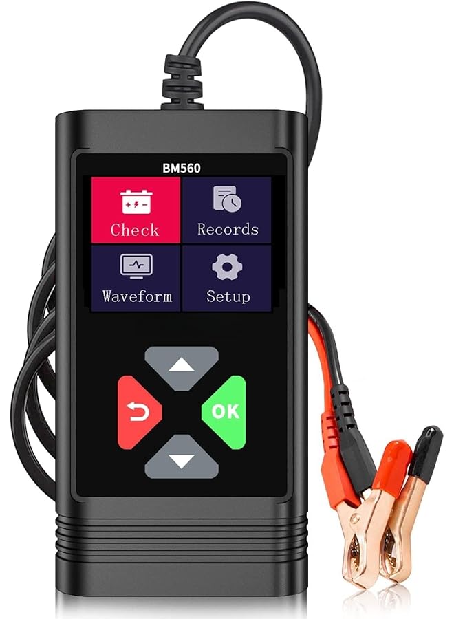 KASTWAVE Car Battery Tester, 6V 12V Battery Load Tester 100-2000Cca Automotive Alternator Tester Digtial Battery Analyzer Charging Cranking System Tester For Car Truck Motorcycle Atv Suv Boat - Image 1