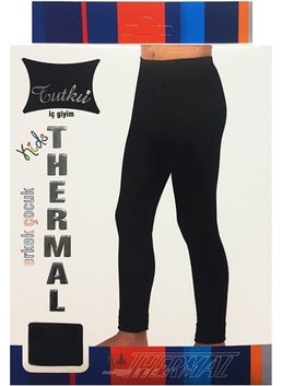 Tutku 0135 Boy's Thermal Tights Black  - Image 3
