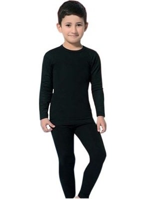 Tutku 0135 Boy's Thermal Tights Black  - Image 2