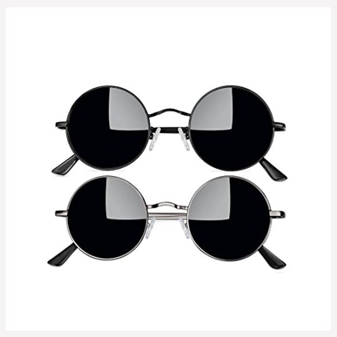Joopin Round Polarized Sunglasses for Men and Women - UV400 Protection Retro Hippie Shades for Driving, Cycling, and Outdoor Sports