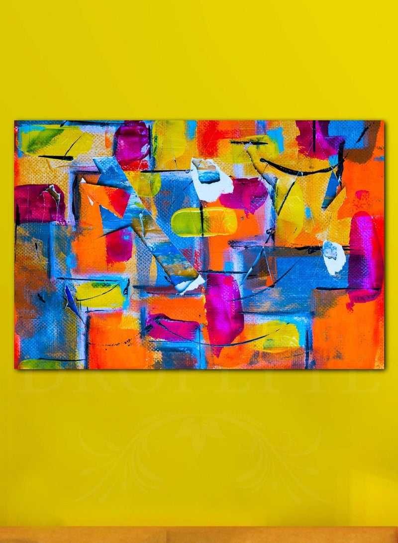 Droplyte Beautiful Abstract Colorful Painting Decorative Wall Art Wall Decor Card Board MDF Home Decor 60CM x 40CM  - Image 1