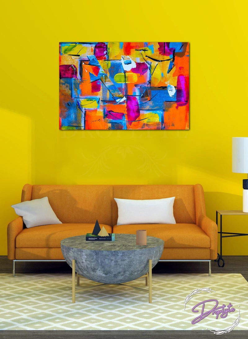 Droplyte Beautiful Abstract Colorful Painting Decorative Wall Art Wall Decor Card Board MDF Home Decor 60CM x 40CM  - Image 2