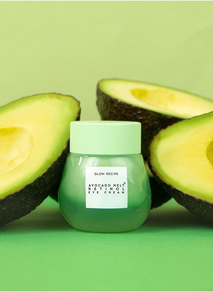 GLOW RECIPE - Glow Recipe Avocado Melt Retinol Eye Cream 15ml – Nourishing, Brightening & Firming Eye Treatment with Encapsulated Retinol, Avocado, Coffeeberry & Niacinamide for Smooth, Revitalized Under Eyes - Image 1