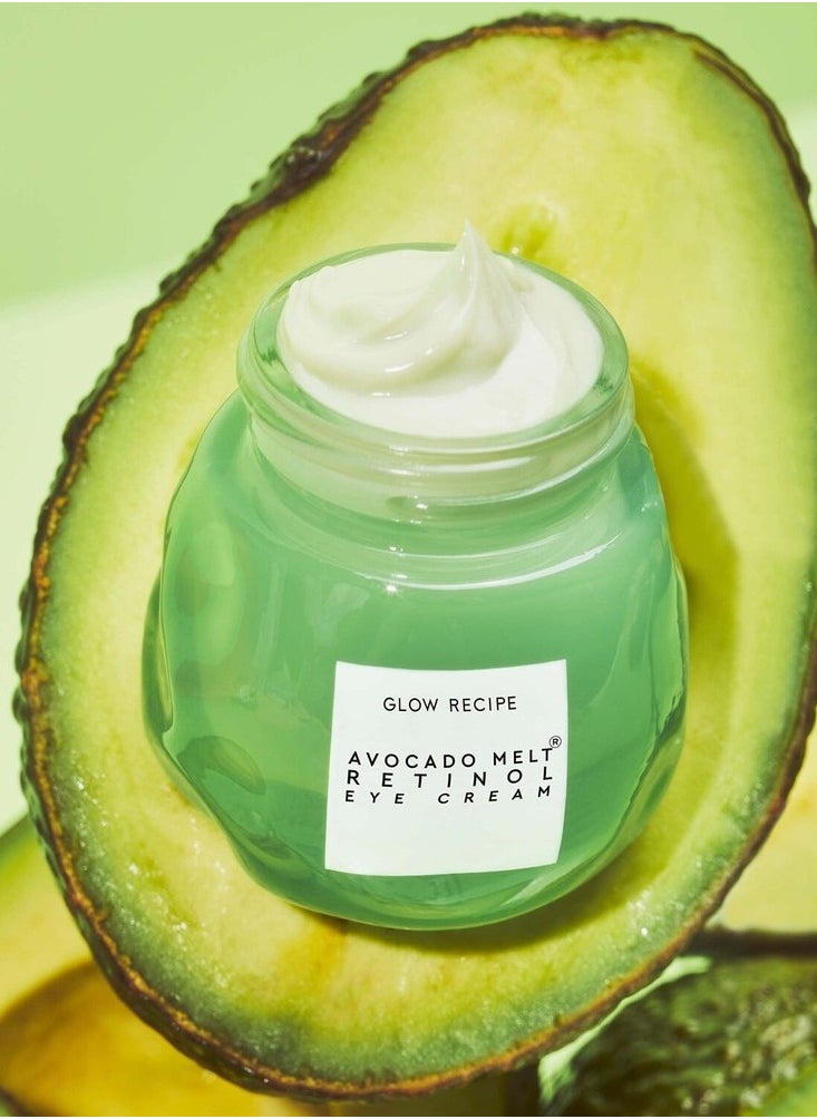 GLOW RECIPE - Glow Recipe Avocado Melt Retinol Eye Cream 15ml – Nourishing, Brightening & Firming Eye Treatment with Encapsulated Retinol, Avocado, Coffeeberry & Niacinamide for Smooth, Revitalized Under Eyes - Image 1
