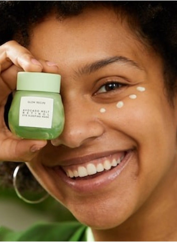GLOW RECIPE - Glow Recipe Avocado Melt Retinol Eye Cream 15ml – Nourishing, Brightening & Firming Eye Treatment with Encapsulated Retinol, Avocado, Coffeeberry & Niacinamide for Smooth, Revitalized Under Eyes - Image 1