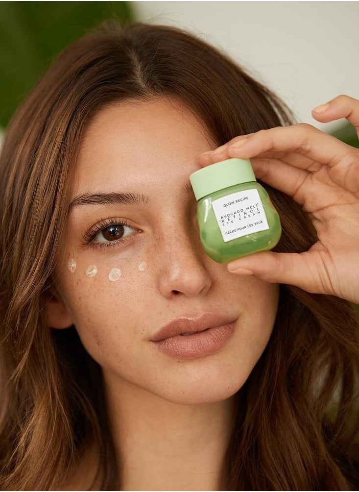 GLOW RECIPE - Glow Recipe Avocado Melt Retinol Eye Cream 15ml – Nourishing, Brightening & Firming Eye Treatment with Encapsulated Retinol, Avocado, Coffeeberry & Niacinamide for Smooth, Revitalized Under Eyes - Image 1