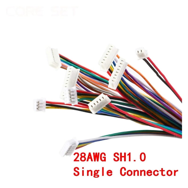 SH1 0MM Male Plug Connector 10PCS 1 0 1 25 1 5 2 0 2 54MM 2 To 10 Pin 10CM 7P With Wire - Image 5