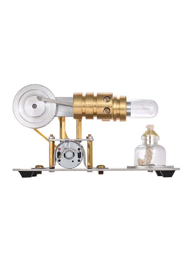 نيبمينينت Hot Air Stirling Engine Electricity Generator Metal Base Educational Toy 17.50x11.50x9.50centimeter - Image 1