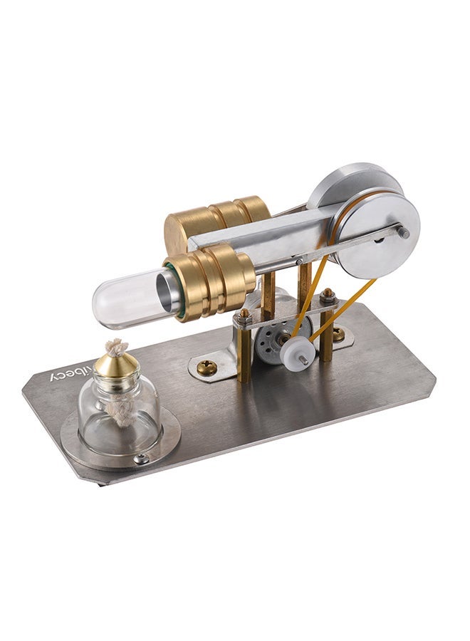 نيبمينينت Hot Air Stirling Engine Electricity Generator Metal Base Educational Toy 17.50x11.50x9.50centimeter - Image 3