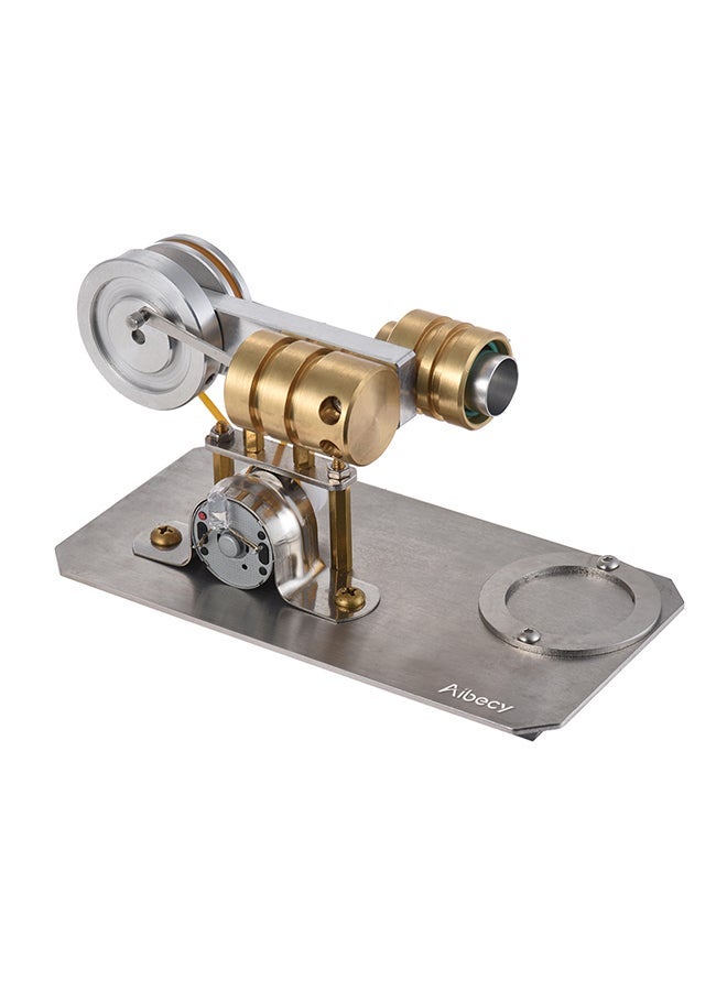 نيبمينينت Hot Air Stirling Engine Electricity Generator Metal Base Educational Toy 17.50x11.50x9.50centimeter - Image 2