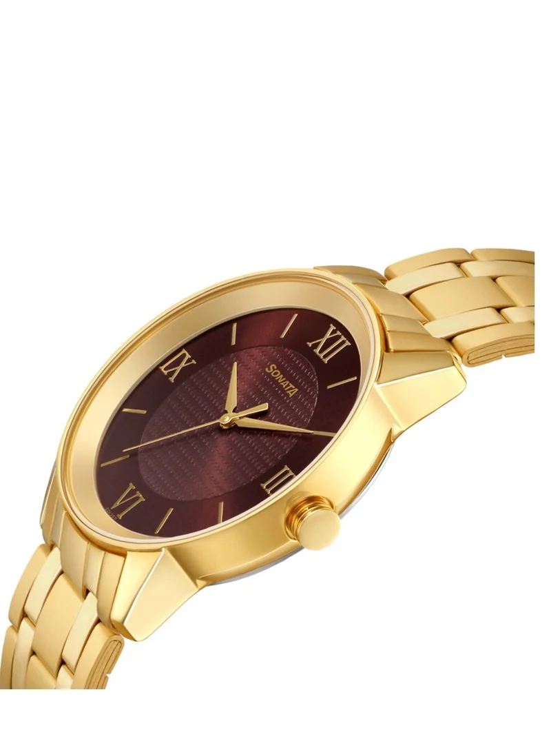 Sonata Stainless Steel Analog Wrist Watch
