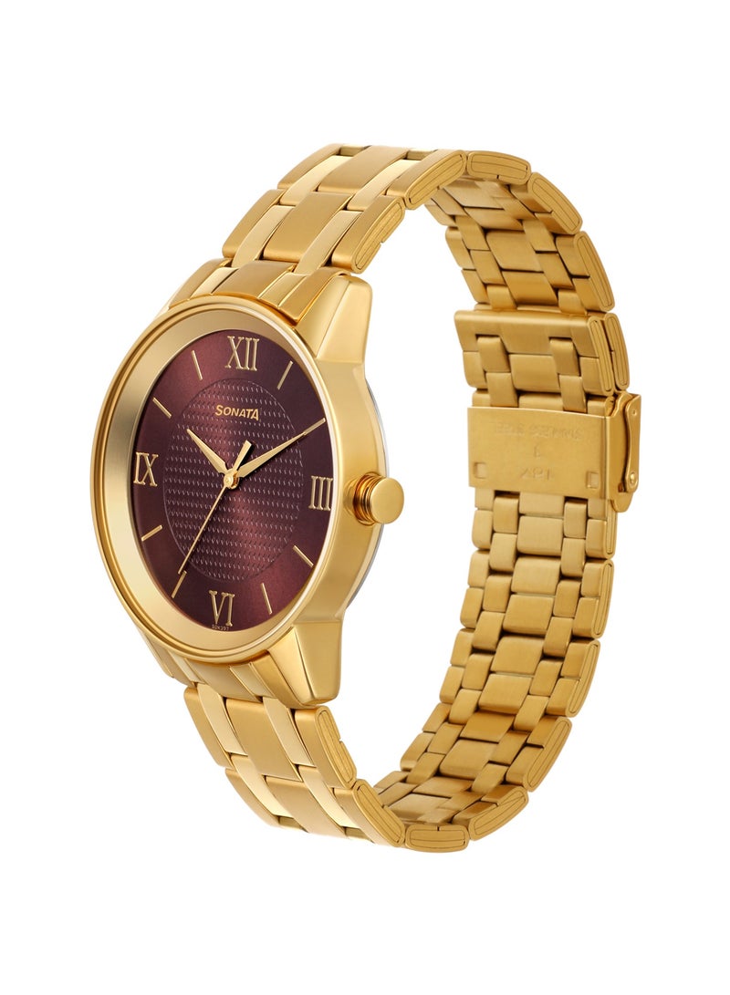 سوناتا ساعة يد أنالوج ستانلس ستيل - Image 2