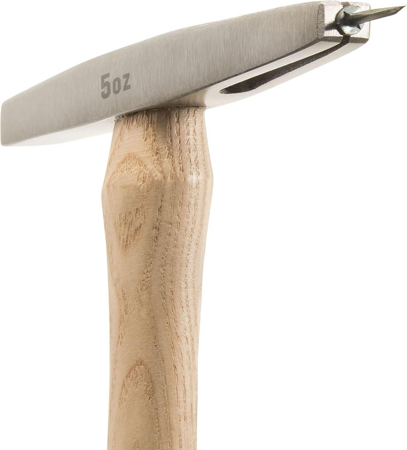 Estwing Sure Strike Tack Hammer - 5 oz Forged Steel Head with Magnetic Face & Hickory Wood Handle - MRWT - Image 5