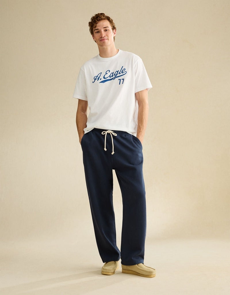 American Eagle AE Laidback Luxe Heavyweight Open-Hem Sweatpant - Image 1