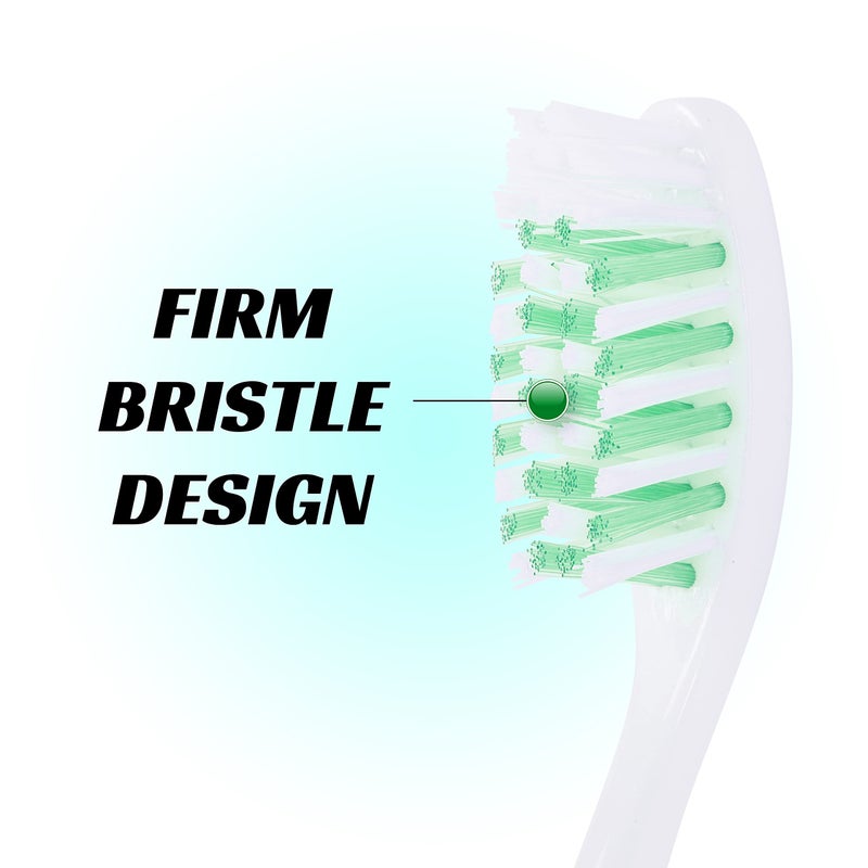 Lingito Extra Firm Toothbrush, Hard Bristle Toothbrush Set for Adults or Smokers Travel Toothbrush Kit, Hard Multicolor Denture Brush, Large Head, Manual Travel Toothbrush Hard Bristles - Image 3