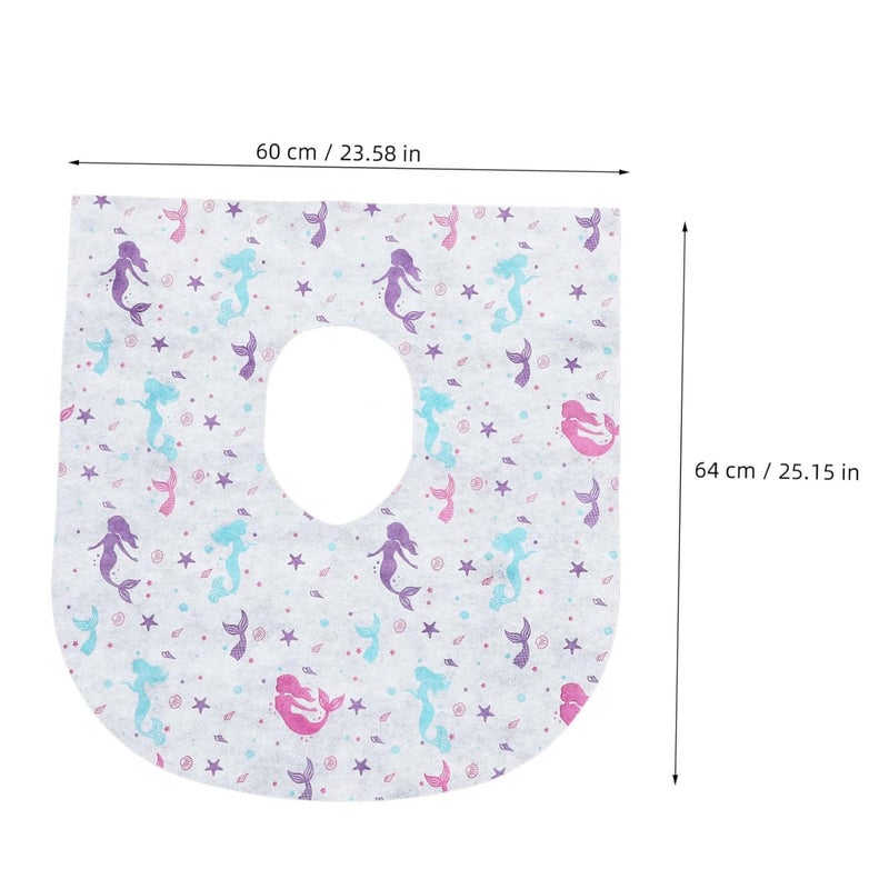 HEMOTON 10 حزمة من أغطية مقاعد المرحاض المبطنة التي تستخدم لمرة واحدة للتدريب على استخدام النونية أثناء السفر والاستخدام في الفنادق - Image 3