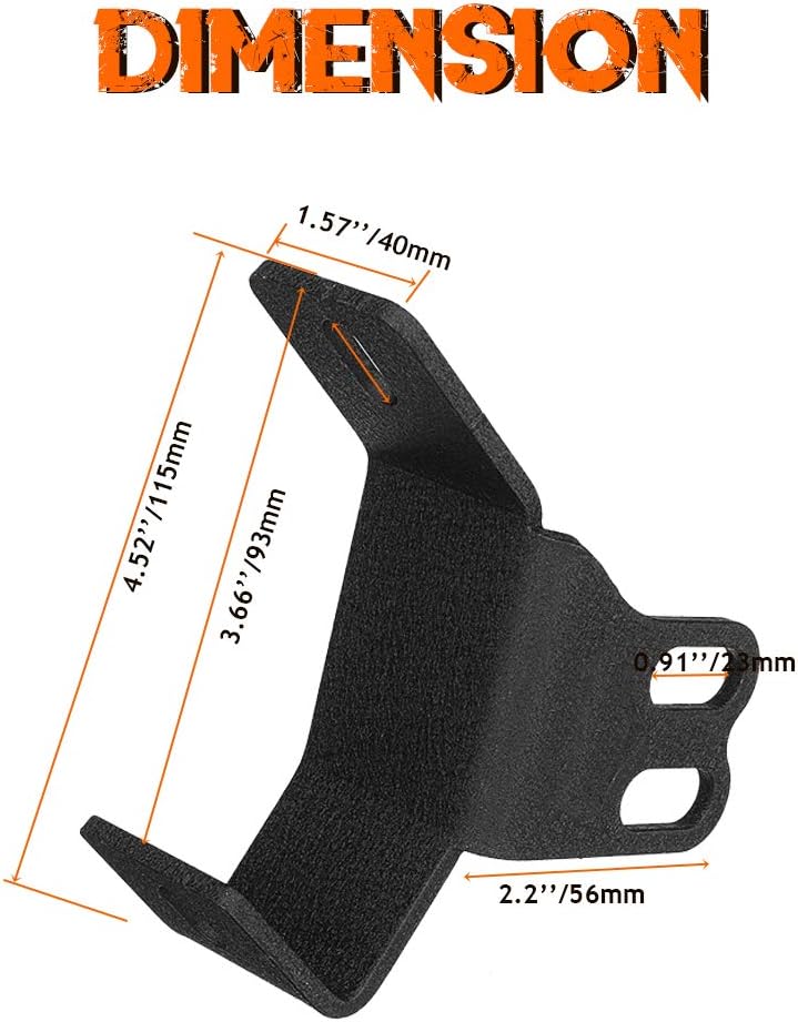 Chelhead A-Pillar Roll Bar Dual LED Working Pod Lights Mounting Brackets for Polaris RZR XP 1000 & RZR 900 - Image 4
