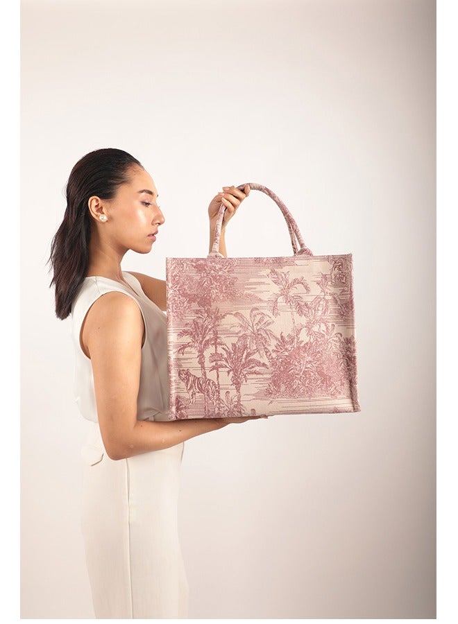 earthbags Luna Box Tote Bag Pink - Image 1