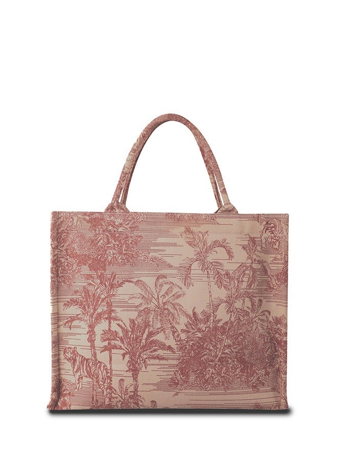 earthbags Luna Box Tote Bag Pink - Image 2