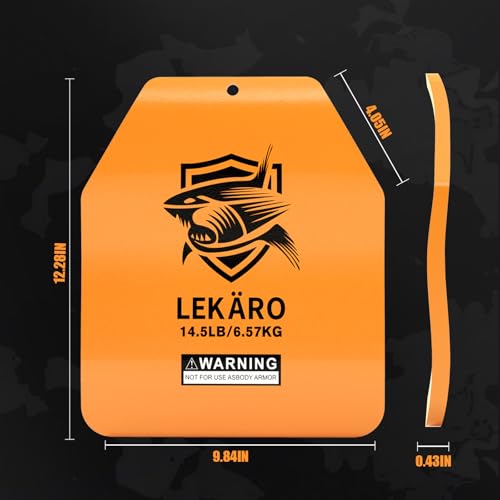 LEKÄRO 14.5 lb Curved Weighted Vest Plates for Men and Women - 1 Pair Ergonomic Contoured Steel Plates - High-Density Build for Weighted Vests, CrossFit, Hero WOD and Rucking - Image 5