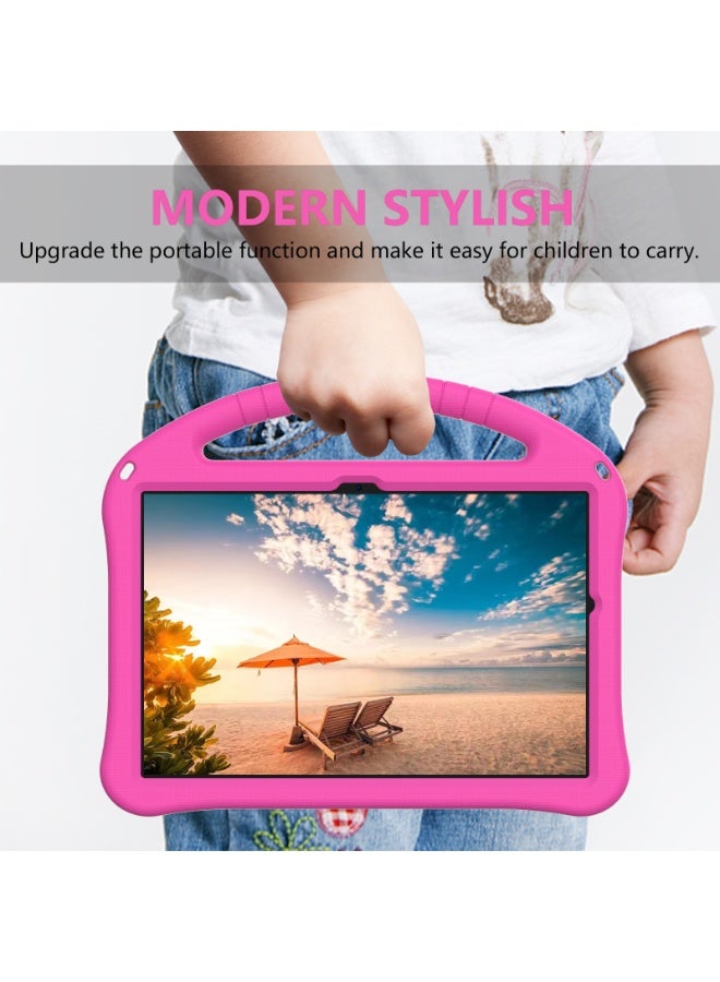 عام غطاء لسامسونج جالاكسي تاب A11+/A11 بلس 11 بوصة 2025 【مناسب للأطفال】، غلاف متين خفيف الوزن من EVA بمقبض محمول أسود مع حامل مقاوم للصدمات. - Image 4