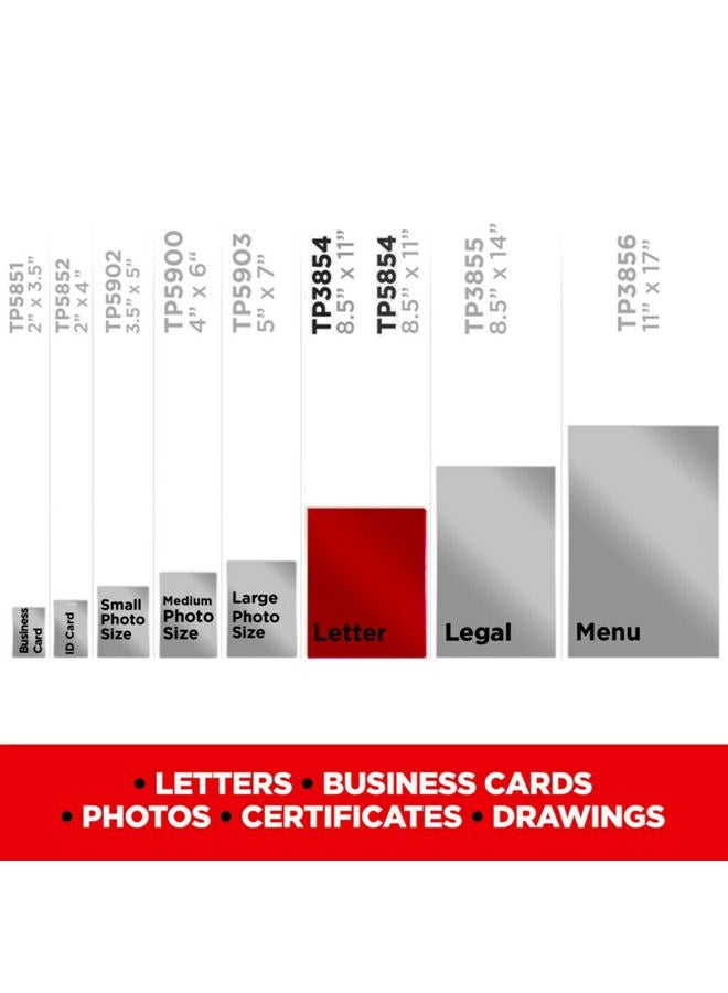 Scotch  Thermal Laminating Pouches, 200 Count, Clear, 3 mil., Ideal Office or School Supplies, Fits Letter Sized Paper (8.9 in. × 11.4 in.) - Image 4