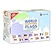 Hungry Brain World Countries Flags Flashcards for Toddlers 195 Country Flags with Capitals Languages Continents Kids Geography Learning Cards Educational Toy Ages 38 - Image 3